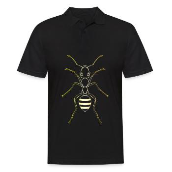 Ants Ant breeding Insect Ant - Men's Polo Shirt - black - Front - Kai (181cm)