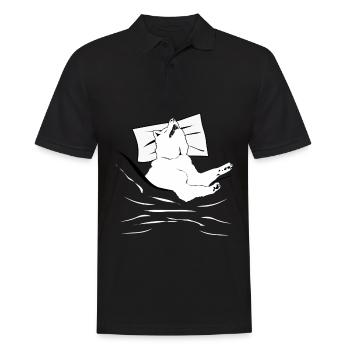 Berger Blanc Sommeil Chiens de Berger - Polo Homme - noir - Devant - Kai (181cm)