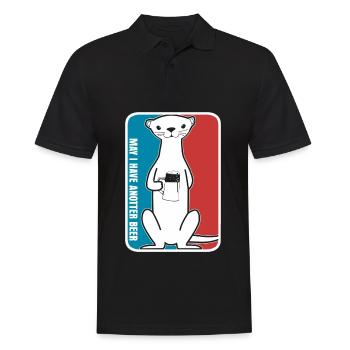 Otter Beer Otters - Männer Poloshirt - Schwarz - Vorne - Kai (181cm)