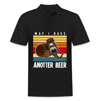 Otter Seeotter Bier Bierfass Otters - Männer Poloshirt - Schwarz - Vorne - Kai (181cm)