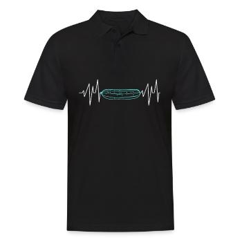 Gurken EKG Gurke - Männer Poloshirt - Schwarz - Vorne - Kai (181cm)