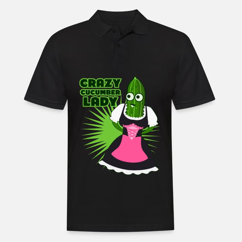 Gurken Dirndl Gurke - Männer Poloshirt - Schwarz