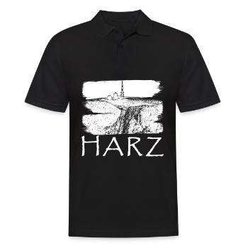 Harz Harzer Brockenbahn Brocken - Männer Poloshirt - Schwarz - Vorne - Kai (181cm)