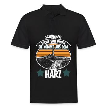 Harz Torfhaus Wandern Harzer Brocken - Männer Poloshirt - Schwarz - Vorne - Kai (181cm)