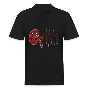 Dialyse Dialysepatient Dialyseklinik - Männer Poloshirt - Schwarz - Vorne - Kai (181cm)