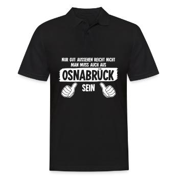 Osnabrück Witz Osnabrücker - Männer Poloshirt - Schwarz - Vorne - Kai (181cm)