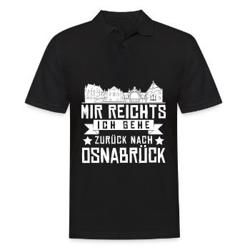 Osnabrück Gebäude Osnabrücker - Männer Poloshirt - Schwarz - Vorne - Kai (181cm)