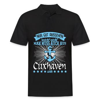 Cuxhaven Witz lustig Cuxhavener - Männer Poloshirt - Schwarz - Vorne - Kai (181cm)