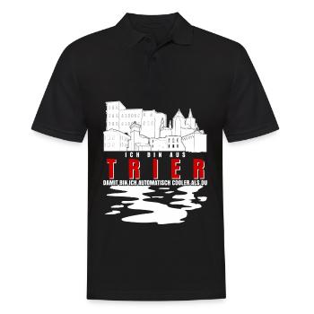 Trier Spruch Witz Trierer - Männer Poloshirt - Schwarz - Vorne - Kai (181cm)