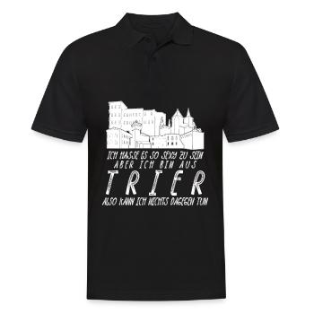 Trierer Spruch Trier - Männer Poloshirt - Schwarz - Vorne - Kai (181cm)