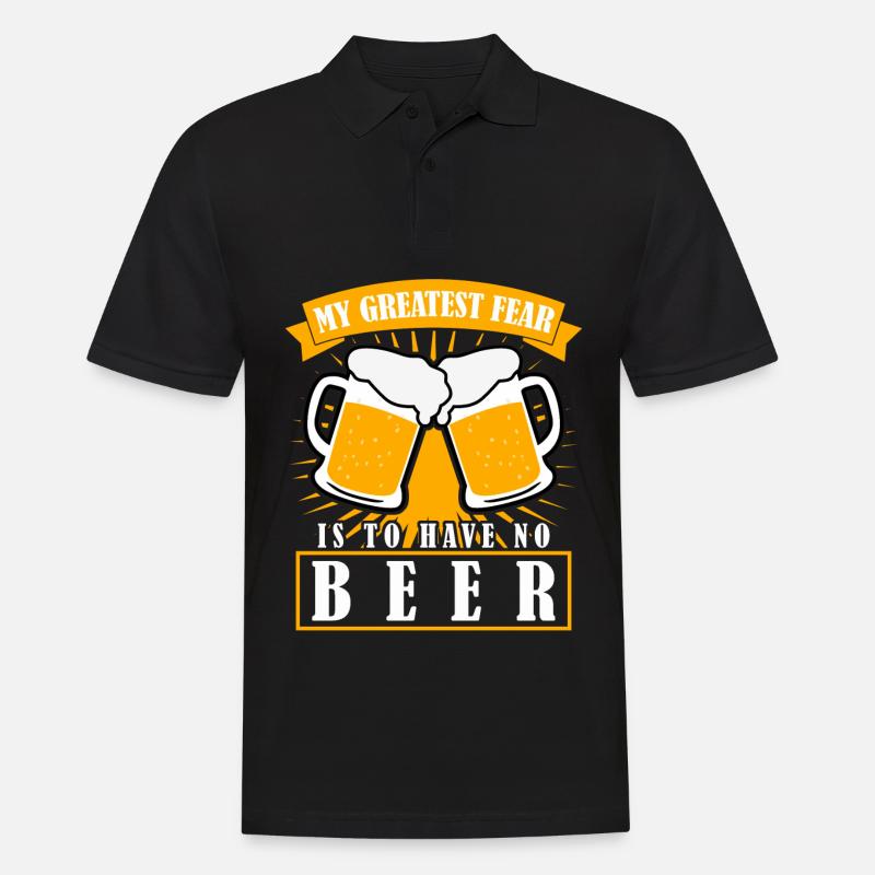 Bier Biertrinker Bierbrauer Bierspruch - Männer Poloshirt - Schwarz