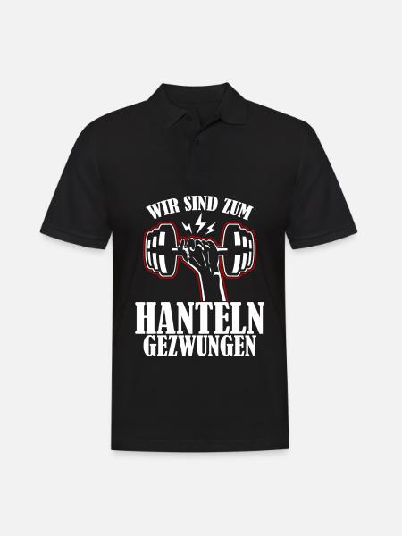 Strongman Bodybuilder Bodybuilding - Männer Poloshirt - Schwarz
