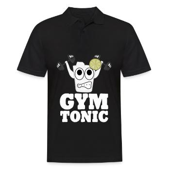 Bodybuilder Gym Tonic Fitness Strongman - Polo Homme - noir - Devant - Kai (181cm)
