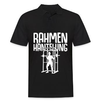 Strongman Gym Bodybuilder Bodybuilding - Männer Poloshirt - Schwarz - Vorne - Kai (181cm)