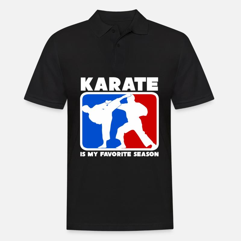 Karate - Männer Poloshirt - Schwarz