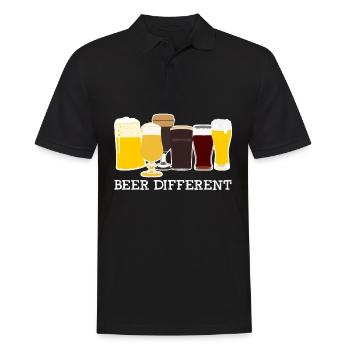 Beer Beer Different Beer Brewers - Men's Polo Shirt - black - Front - Kai (181cm)