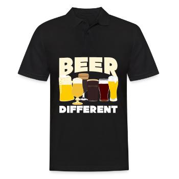 Bier Craft Beer - Men's Polo Shirt - black - Front - Kai (181cm)