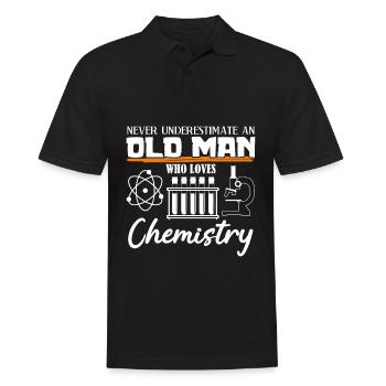 Technicien chimiste Chimiste Chimie Assistant de laboratoire chimique - Polo Homme - noir - Devant - Kai (181cm)