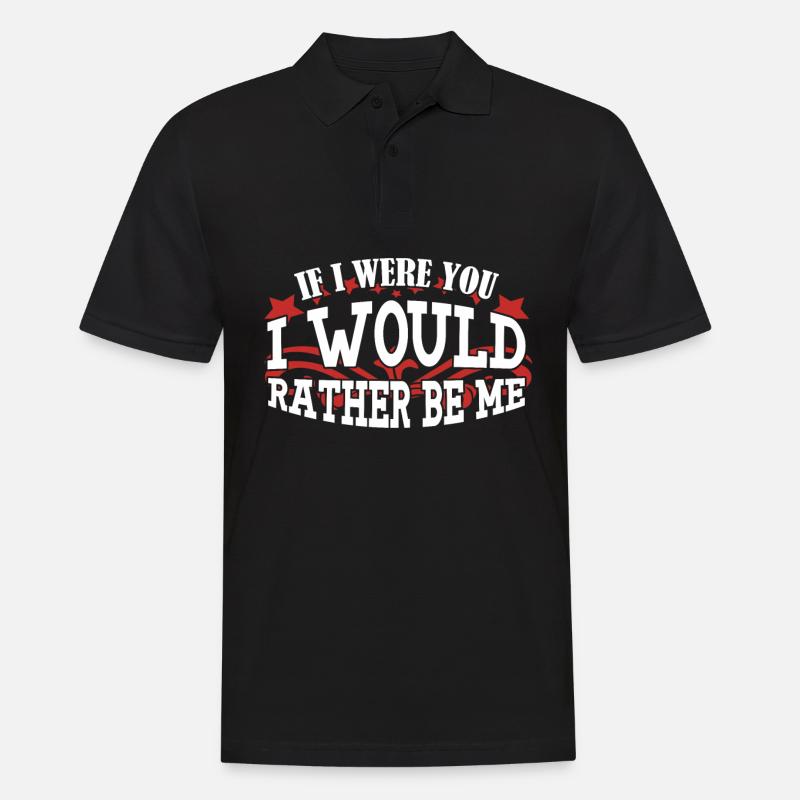 Sarcasm wit with irony - Men's Polo Shirt - black