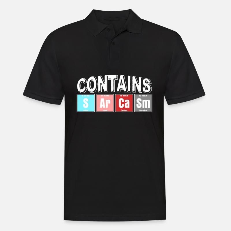 Sarkasmus Spruch Witz mit Ironie - Männer Poloshirt - Schwarz