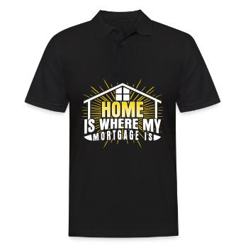 Sarcasm funny house construction saying irony - Men's Polo Shirt - black - Front - Kai (181cm)
