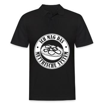 Mettbrötchen Hackfleisch Mettigel Mett - Männer Poloshirt - Schwarz - Vorne - Kai (181cm)