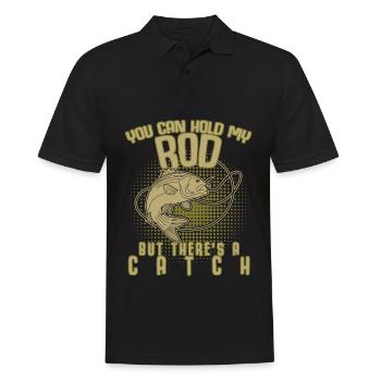 Angler Angel Fischer Fish Fishing - Men's Polo Shirt - black - Front - Kai (181cm)