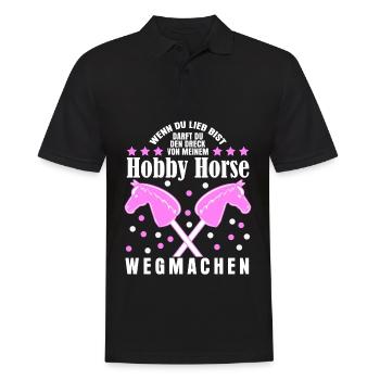 Hobby Horse Hobbyhorse - Männer Poloshirt - Schwarz - Vorne - Kai (181cm)