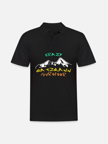 Watzmann saying Watzmann massif - Men's Polo Shirt - black
