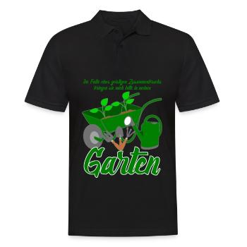 Galabauer Garten Gärtner Galabau - Männer Poloshirt - Schwarz - Vorne - Kai (181cm)