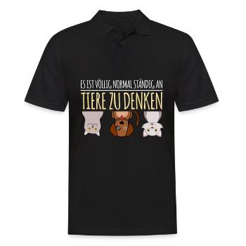 Tierarzt Tierärztin Veterinär - Männer Poloshirt - Schwarz - Vorne - Kai (181cm)