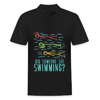 Swimmers Entraîneur de natation Piscine - Polo Homme - noir - Devant - Kai (181cm)