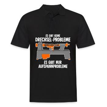 Drechsler Drechseln Drechselbank - Männer Poloshirt - Schwarz - Vorne - Kai (181cm)
