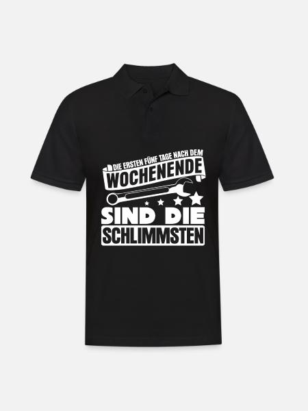 Handwerker Handwerk - Männer Poloshirt - Schwarz