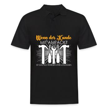Handwerker Werkstatt Werkzeug Handwerk - Männer Poloshirt - Schwarz - Vorne - Kai (181cm)