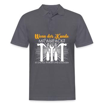 Handwerker Werkstatt Werkzeug Handwerk - Männer Poloshirt - Anthrazit - Vorne - Nico (186cm)