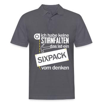 Handwerker Sixpack Handwerk - Männer Poloshirt - Anthrazit - Vorne - Nico (186cm)