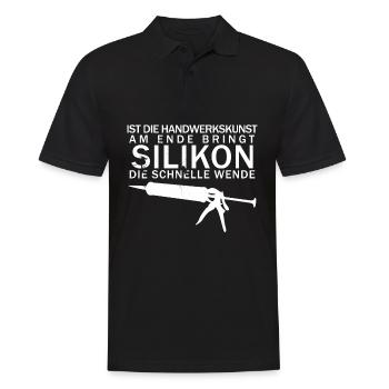 Handwerker Silikon Handwerk - Männer Poloshirt - Schwarz - Vorne - Kai (181cm)