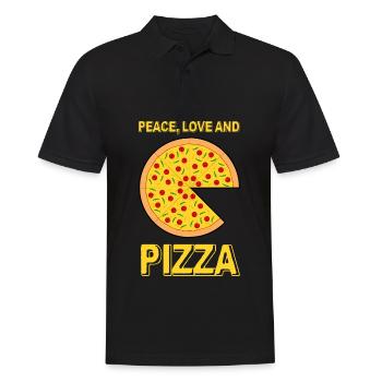 Pizza Citation Pizza Baker Pizzaria - Polo Homme - noir - Devant - Kai (181cm)