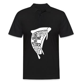 Pizza Pizza Baker Citation Pizzaria - Polo Homme - noir - Devant - Kai (181cm)