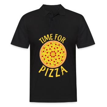 Pizza Time Pizza Baker Pizzaria - Polo Homme - noir - Devant - Kai (181cm)