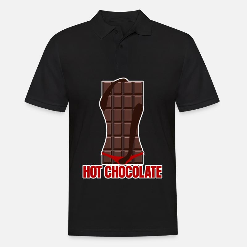 Schokolade Chocolat Chaud - Polo Homme - noir