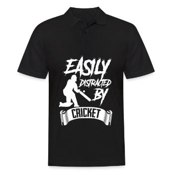 Cricket Cricketers Cricket ball - Men's Polo Shirt - black - Front - Kai (181cm)