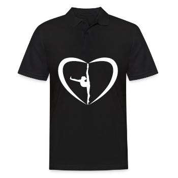 Rhythmic Gymnastics Turnen RSG - Männer Poloshirt - Schwarz - Vorne - Kai (181cm)