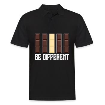 Chocolat Soyez différent Chocolat - Polo Homme - noir - Devant - Kai (181cm)
