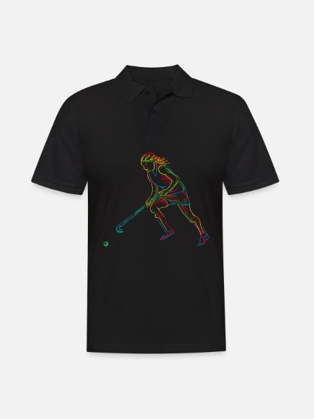 Hockey sur gazon Joueur de hockey Hockey - Polo Homme - noir