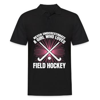 Field hockey players - Men's Polo Shirt - black - Front - Kai (181cm)