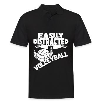Joueurs de volley-ball - Polo Homme - noir - Devant - Kai (181cm)