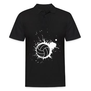 Volleyball Ballon Volleyball Joueur de volleyball - Polo Homme - noir - Devant - Kai (181cm)