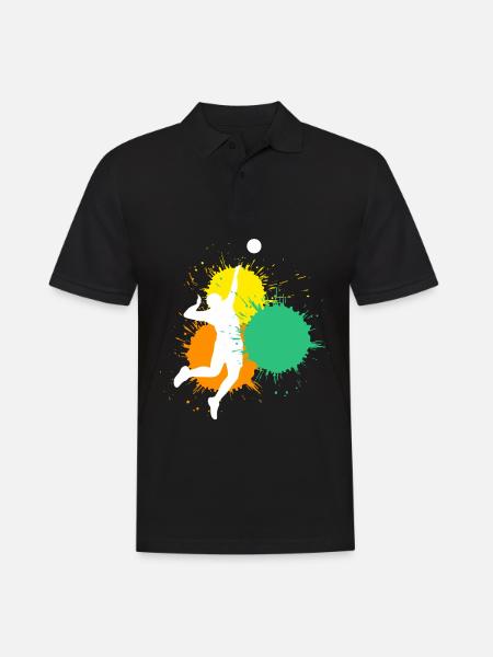 Volleyball Player Volleyball Player - Men's Polo Shirt - black